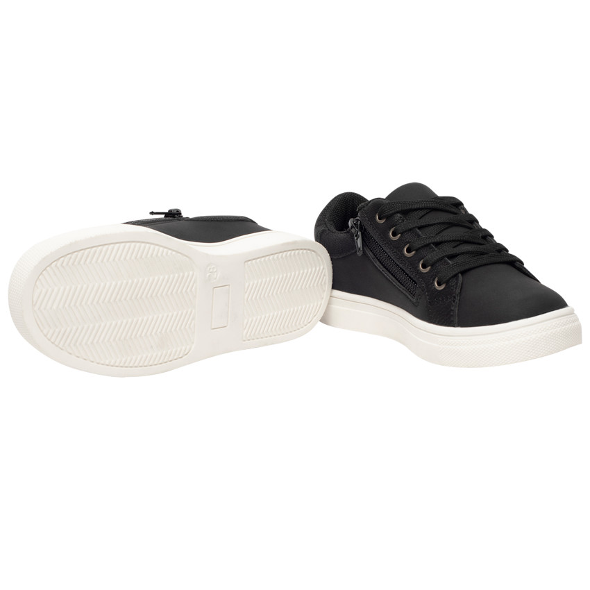 Lage sneakers met veters en tweekleurige inzetstukken voor jongens 