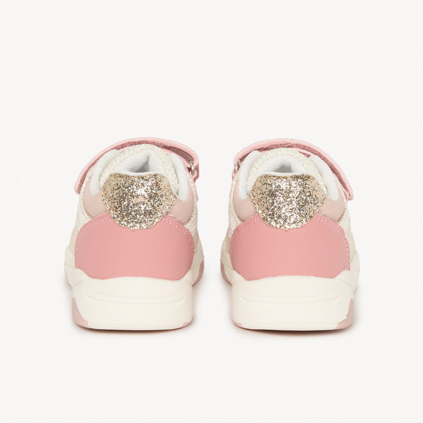 Sneakers à empiècements pailletés pour bébé fille 