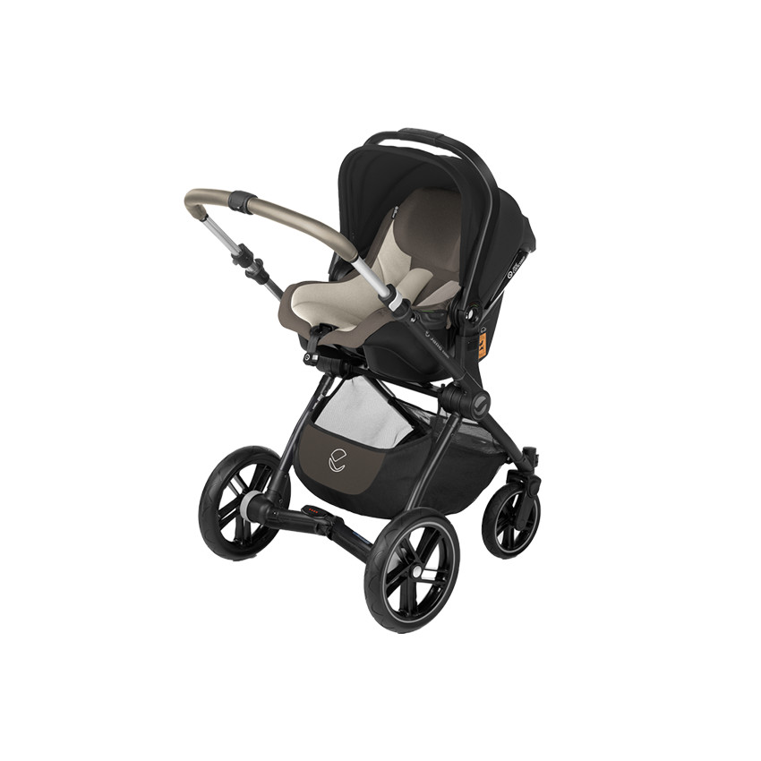 Poussette 3 en 1 Kawai + Nacelle Micro BB + Siège-auto Koos - Oak Milk 