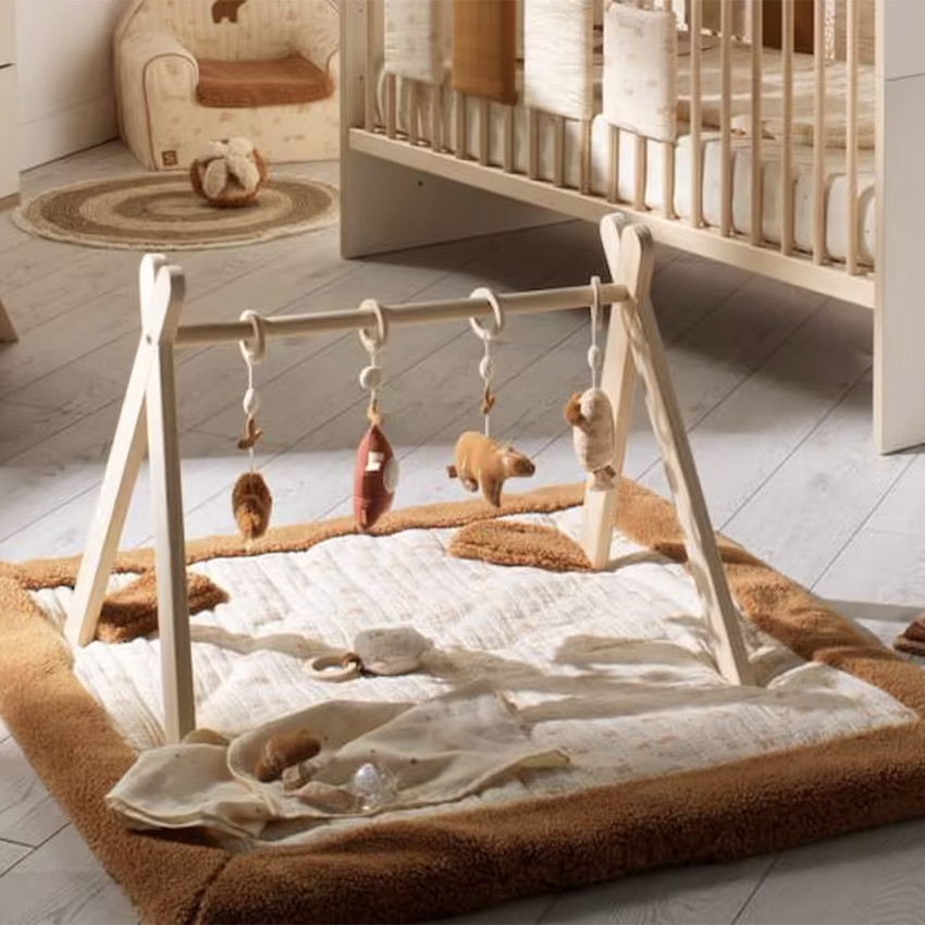 Grand tapis de jeu bi-matière ludique imprimé Orsino 