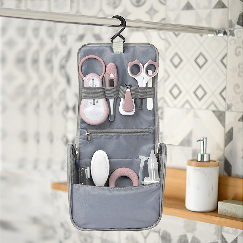 Trousse de toilette Nomade + 9 accessoires Old Pink 