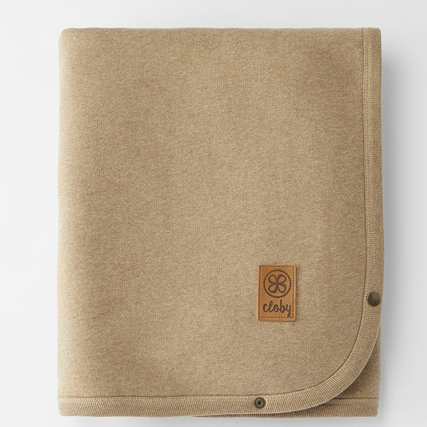 Couverture Teddy multifonctionnelle 95x75cm Marron 