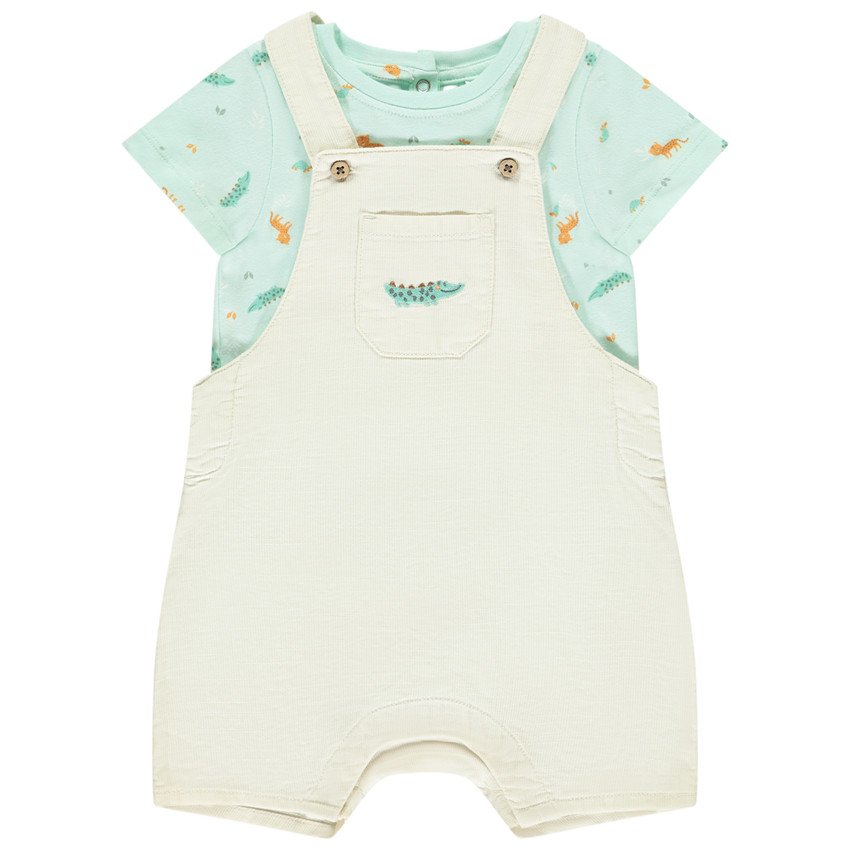 Ensemble 2 pièces avec t-shirt imprimé animaux pour bébé garçon 