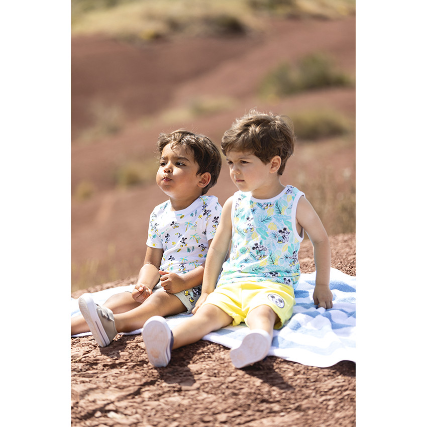 Ensemble de plage t-shirt et bermuda Mickey Disney  