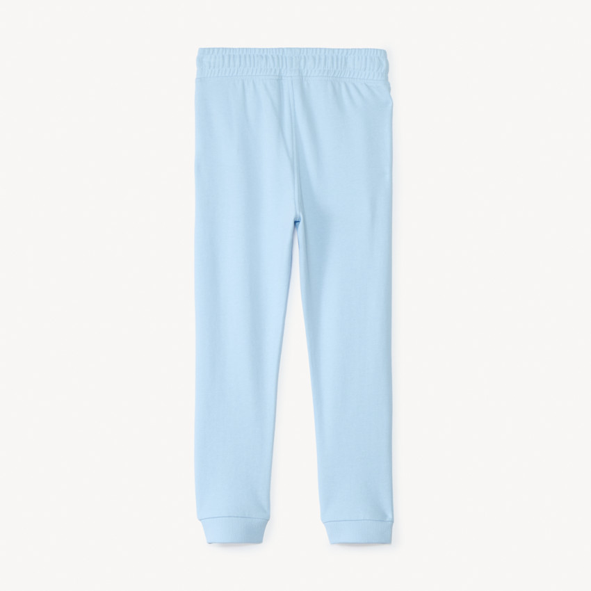 Effen fleece joggingshort voor meisjes 