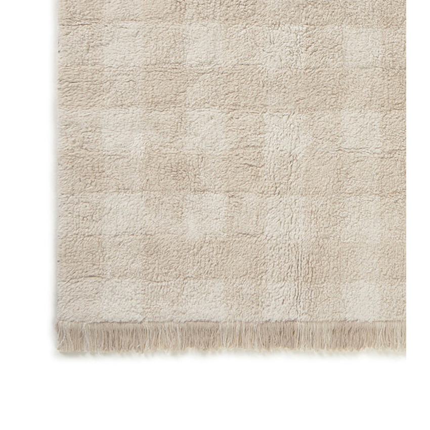 Tapijt wasbaar 90x120cm Vichy Ivory 