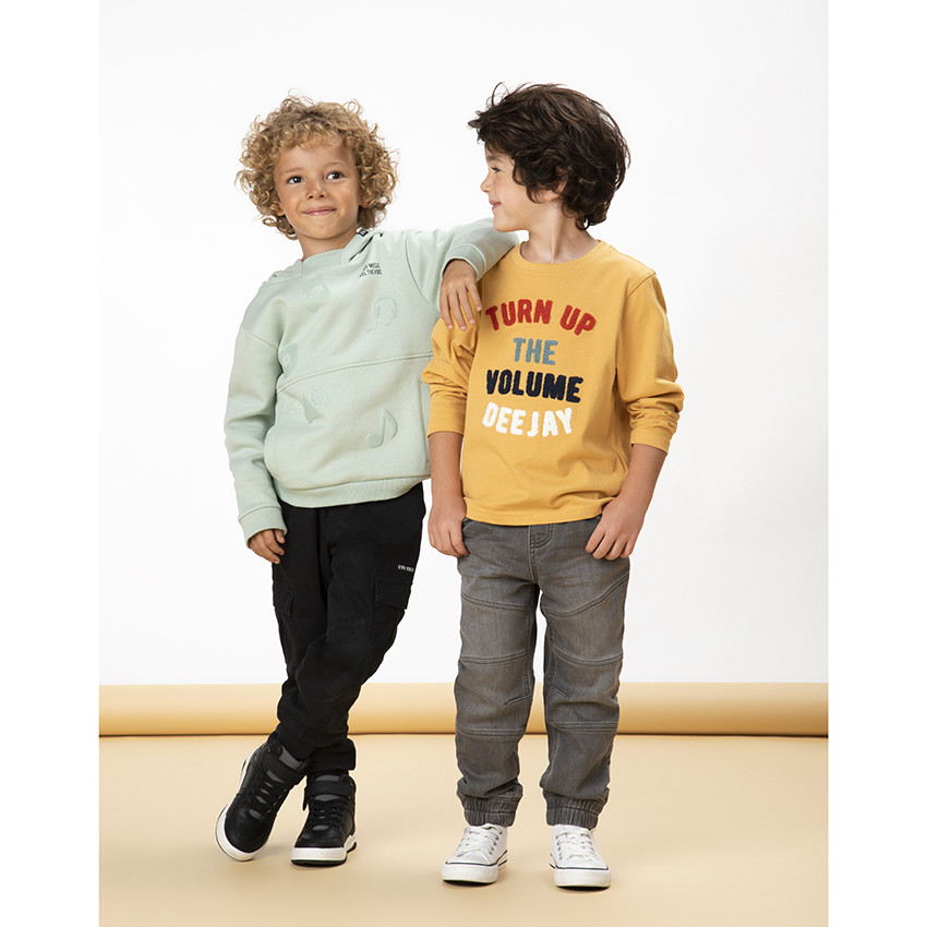 Jeans denim élastiqué fantaisie pour garçon 