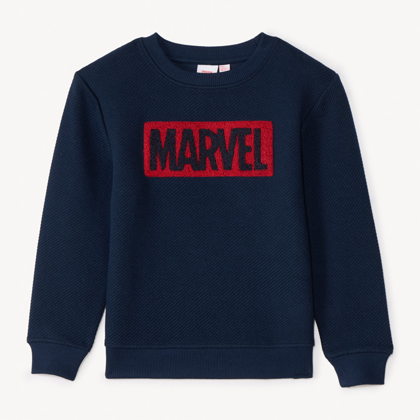 Sweater met Marvel-geborduurde patches voor jongens 