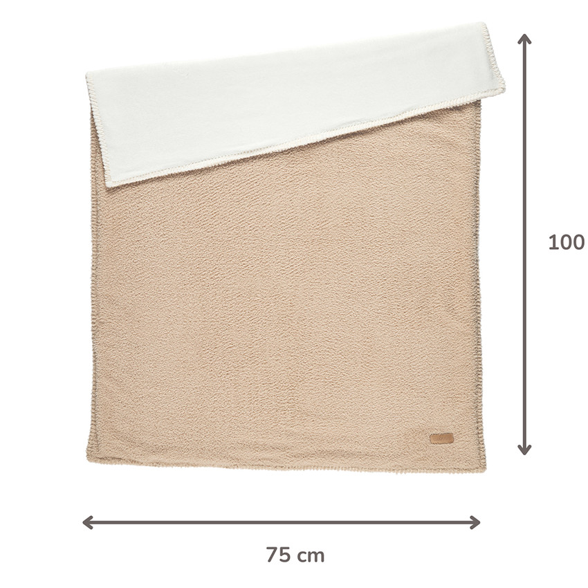 Deken supersoft Teddy - Beige - 75x100cm  