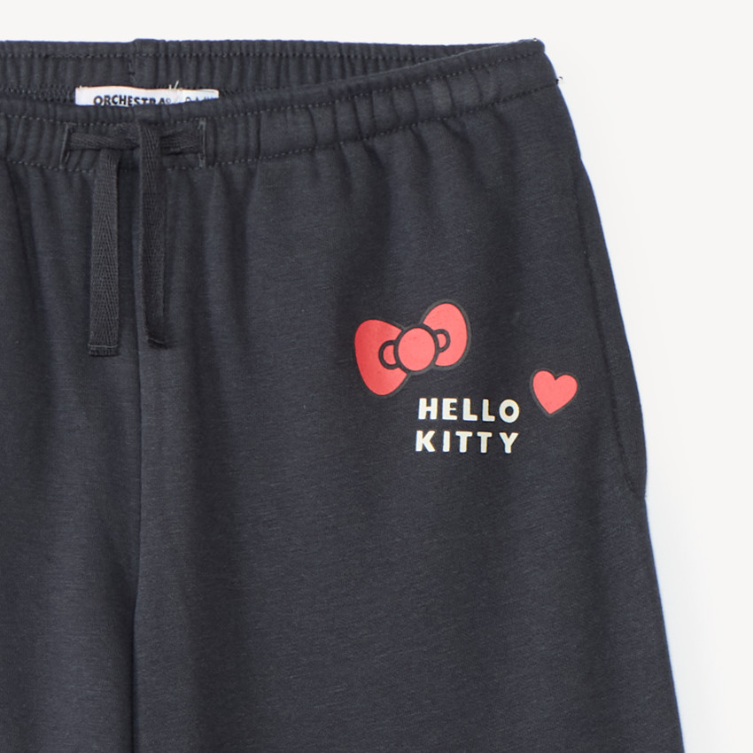 Pantalon de jogging fille patch Hello Kitty 