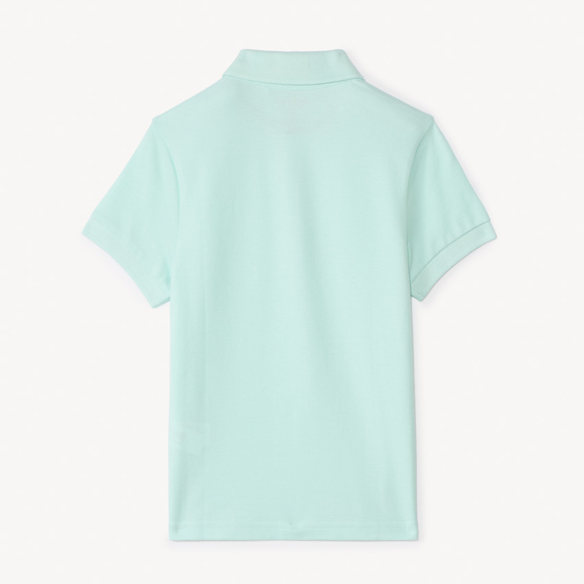 Katoenen polo met korte mouwen in effen kleur voor jongens 