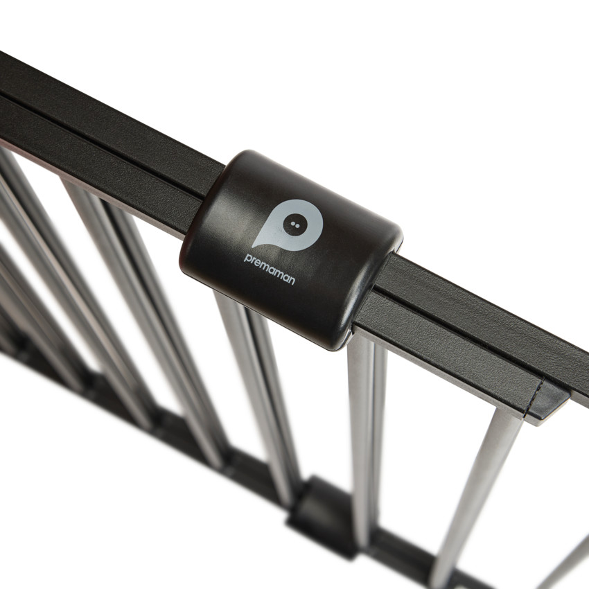 Barrière de sécurité en métal 2.0 Noir 