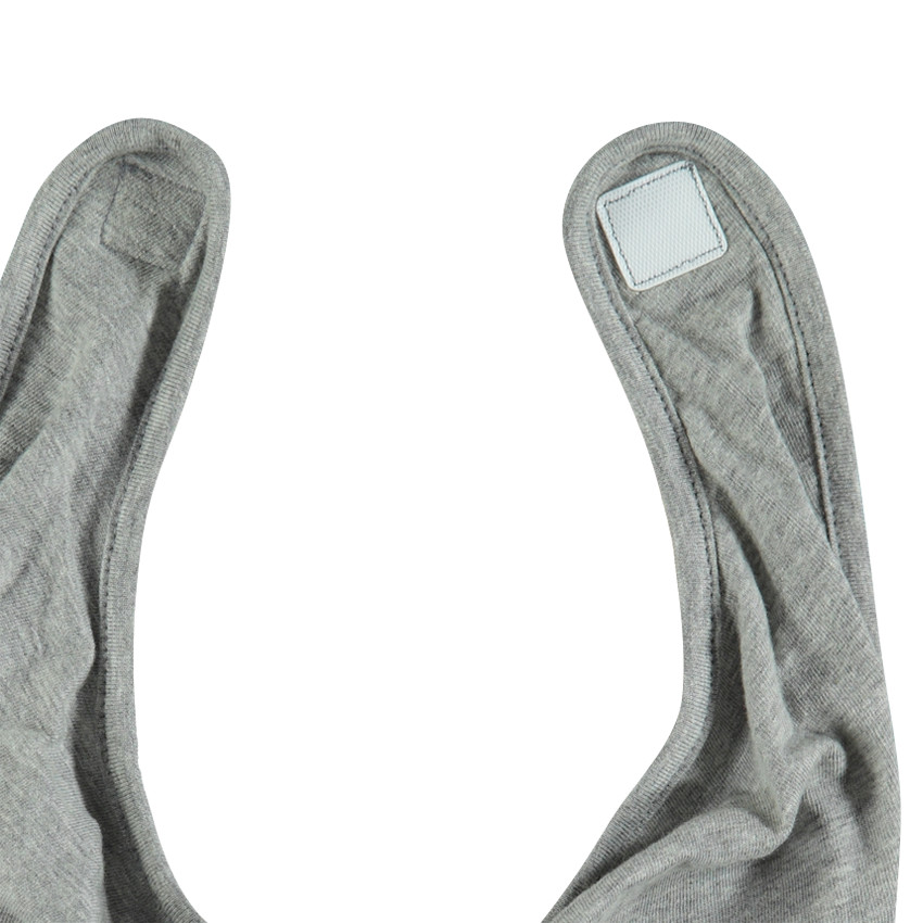 Bavoir en jersey forme bandana réversible smiley baby à scratch    