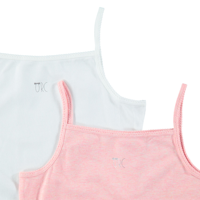 Junior - Lot de 2 maillots de corps avec logo argenté printé 