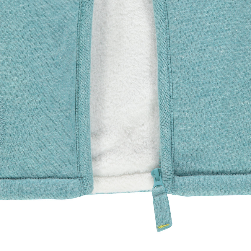 Veste à capuche en molleton doublée sherpa avec print robot 