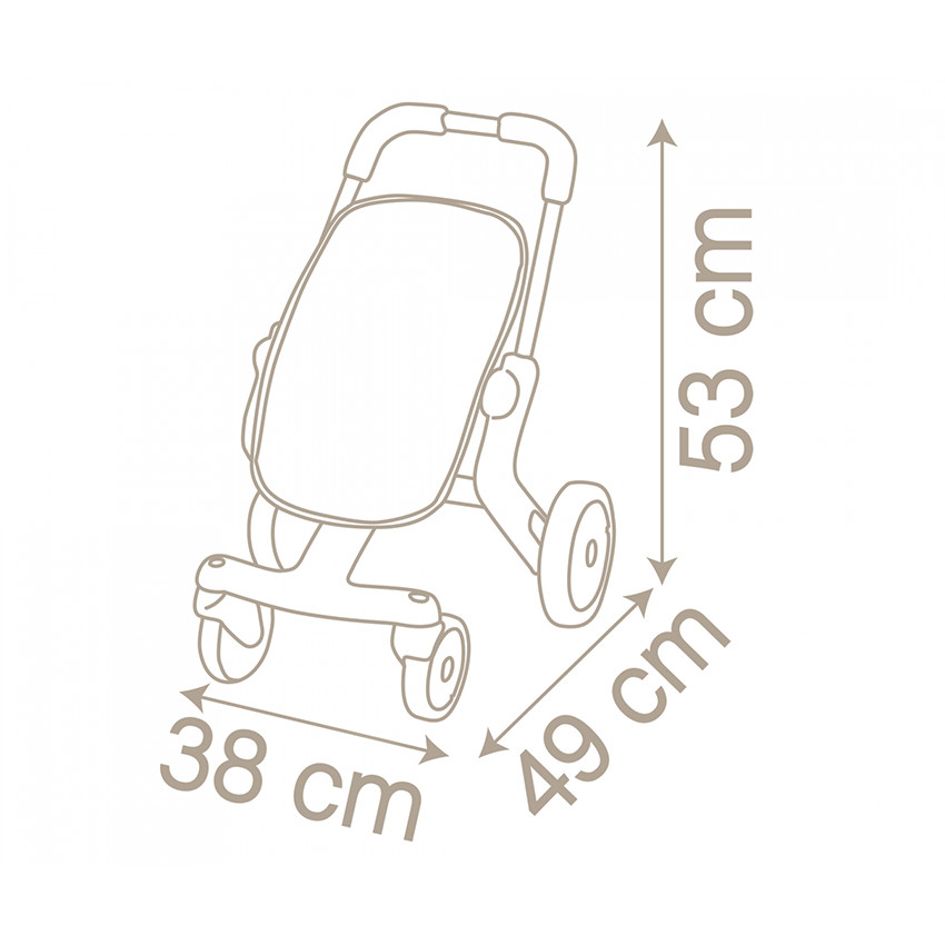 Wandelwagen Pop Baby Nurse 18m+ popje niet inbegrepen 