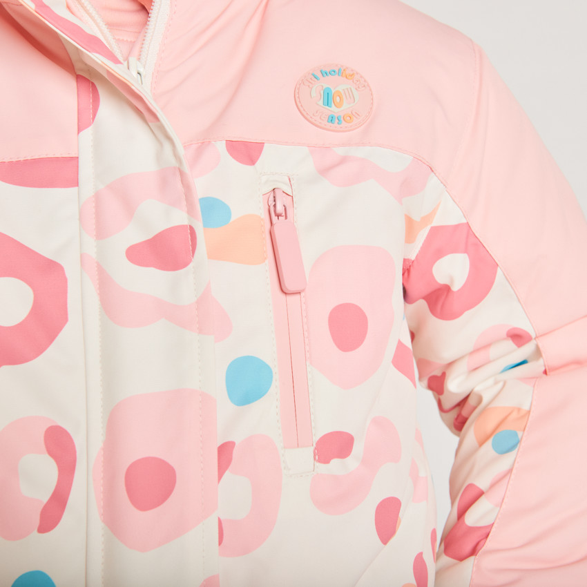 Combinaison de ski imprimé arty pour fille  