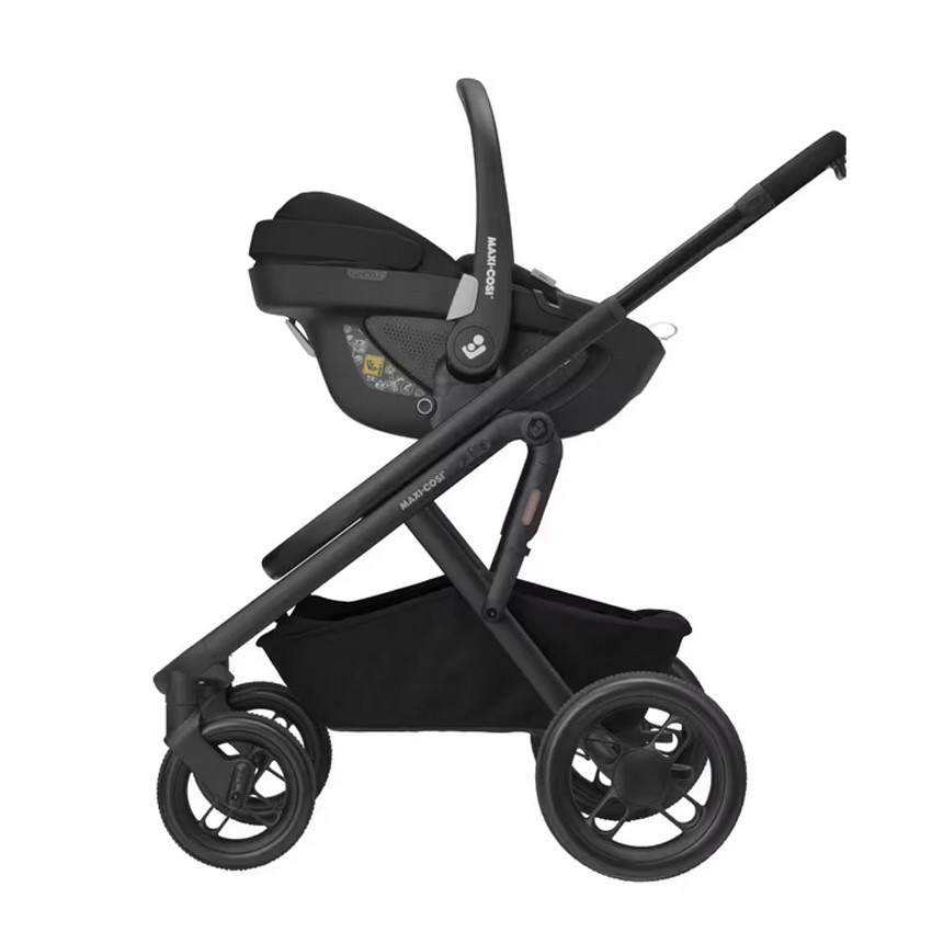 Kinderwagen Lila XP Plus met draagmand - Essential Black 