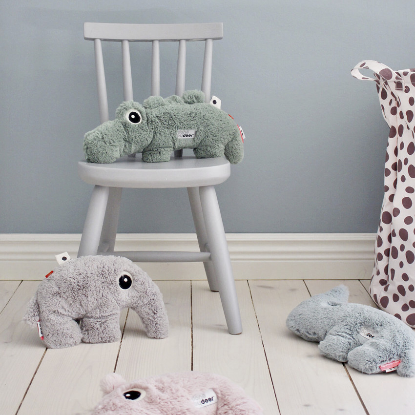 Petite peluche effet fourrure Croco vert 