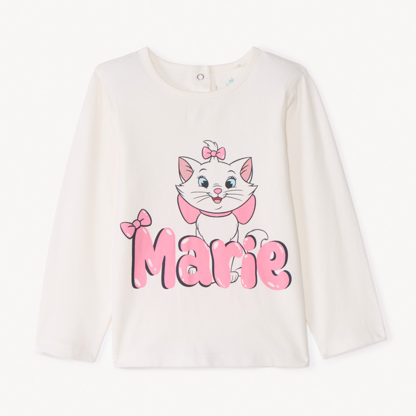 T-shirt met lange mouwen Disney Marie uit De Aristokatten voor babymeisje 
