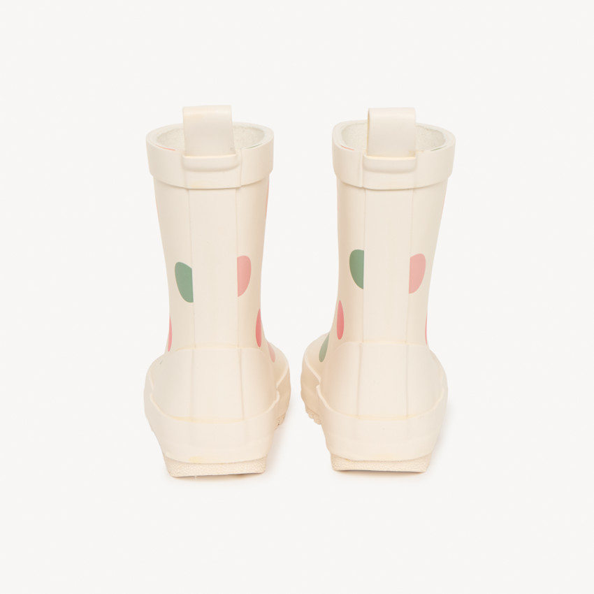 Bottes de pluie imprimé pois pour bébé fille 