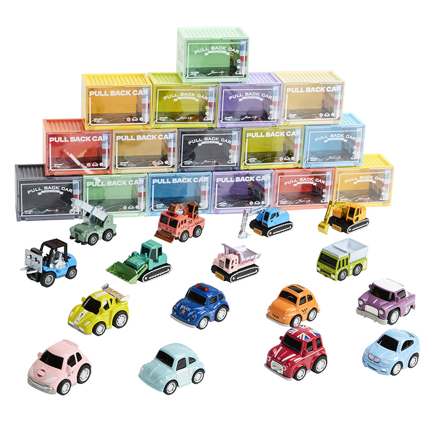 Miniatuur voertuig met wrijving Rode Engelse auto 