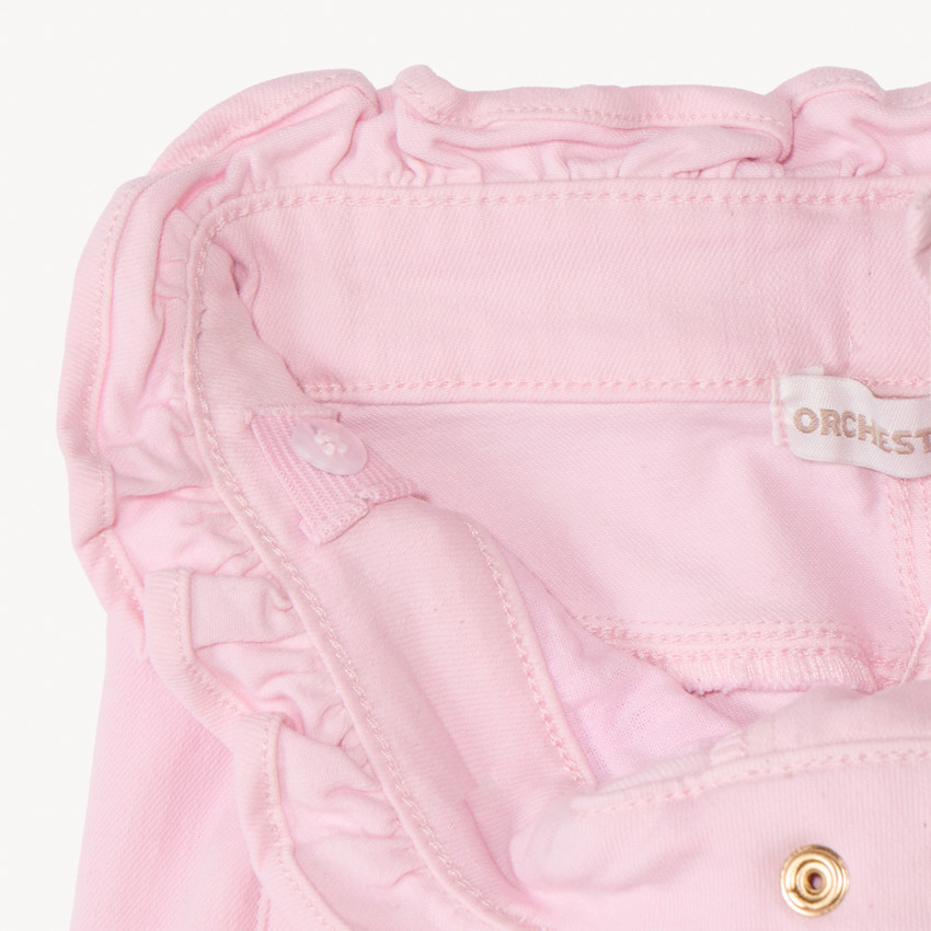 Paperbag jeans met strik voor meisjes 