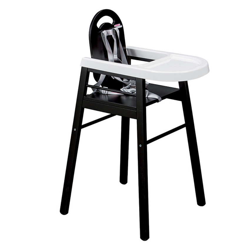 Chaise haute fixe Lili - Noir 