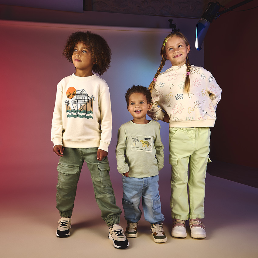 Sweatshirt fleece voor jongen 