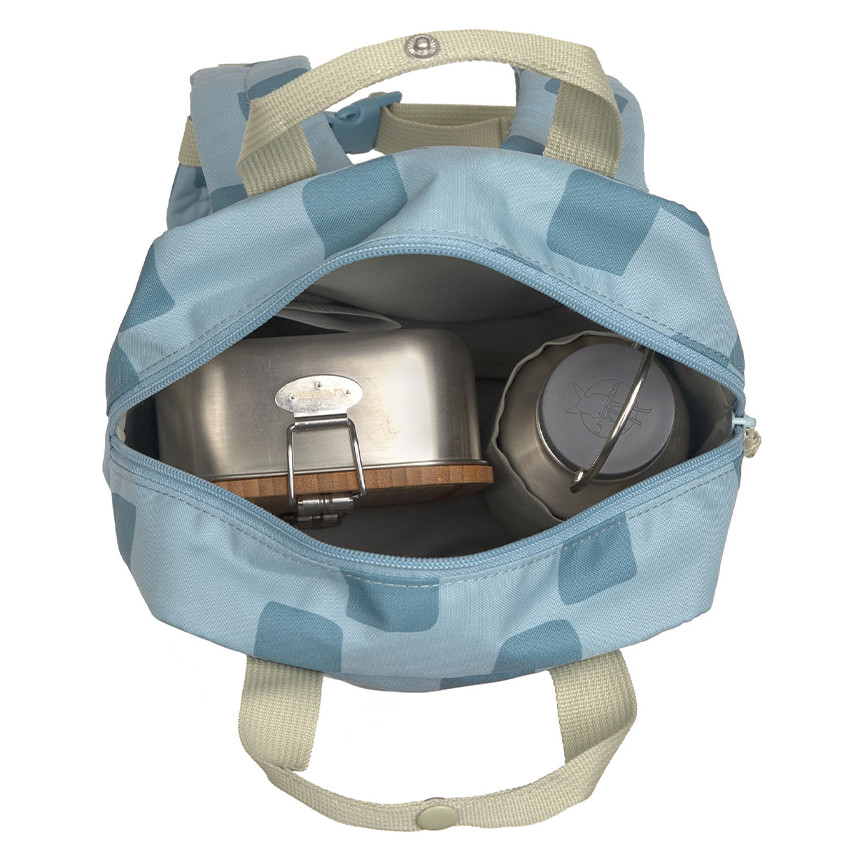 Sac à dos enfant Mini Pattern carré Party Bleu 