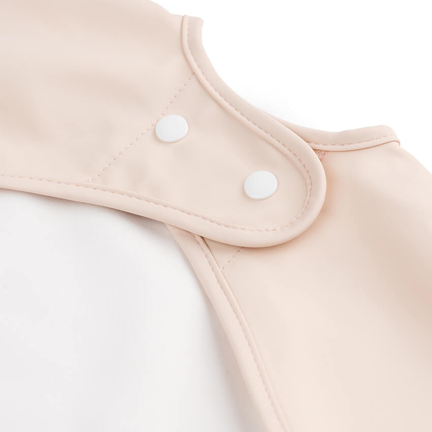 Bavoir tablier à manches longues - Rose 