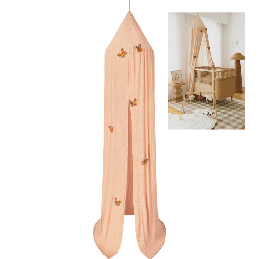 Bedhemel klamboe baldakijn 245 x Ø 50 cm Swan Rose 