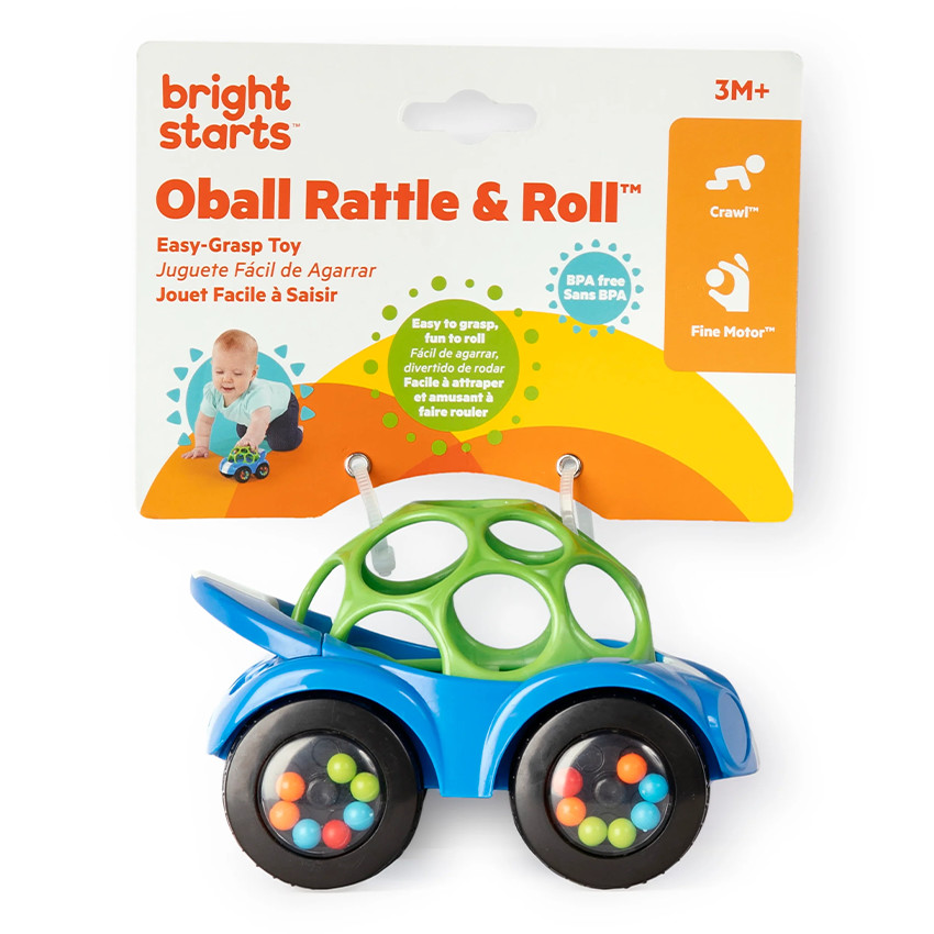 Voiture de sport Rattle & Roll Bleu 3M+ 