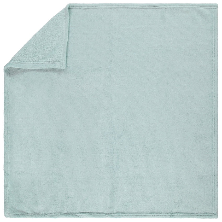 Couverture en sherpa unie 75 x 75 cm 