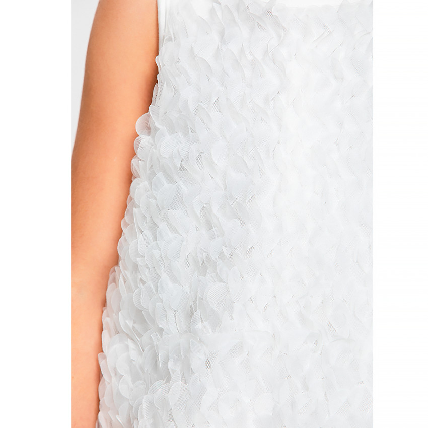 Robe de cérémonie en tulle brodé et glitter pour fille 