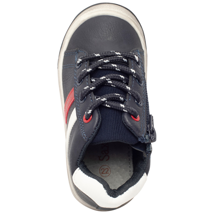 Bottillons à lacets imprimés avec bandes contrastées pour garçon 