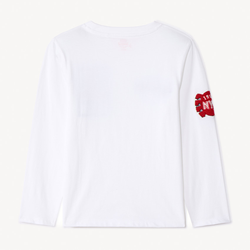 T-shirt met lange mouwen, effen wit, Spider-Man Marvel voor jongens 