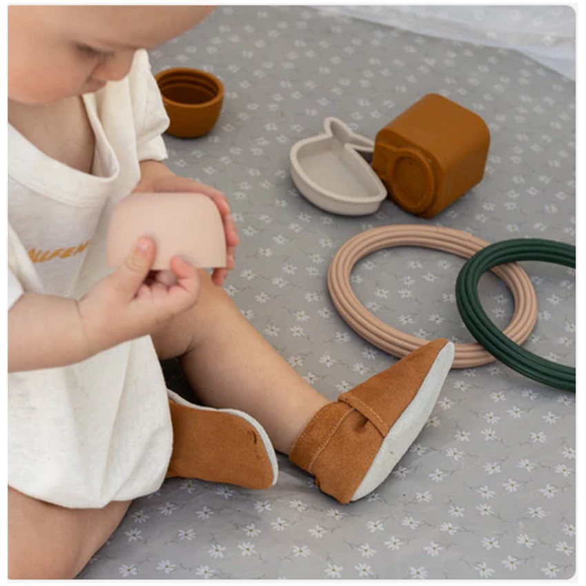 Chaussons souples 3-6M en suède Babysoft  