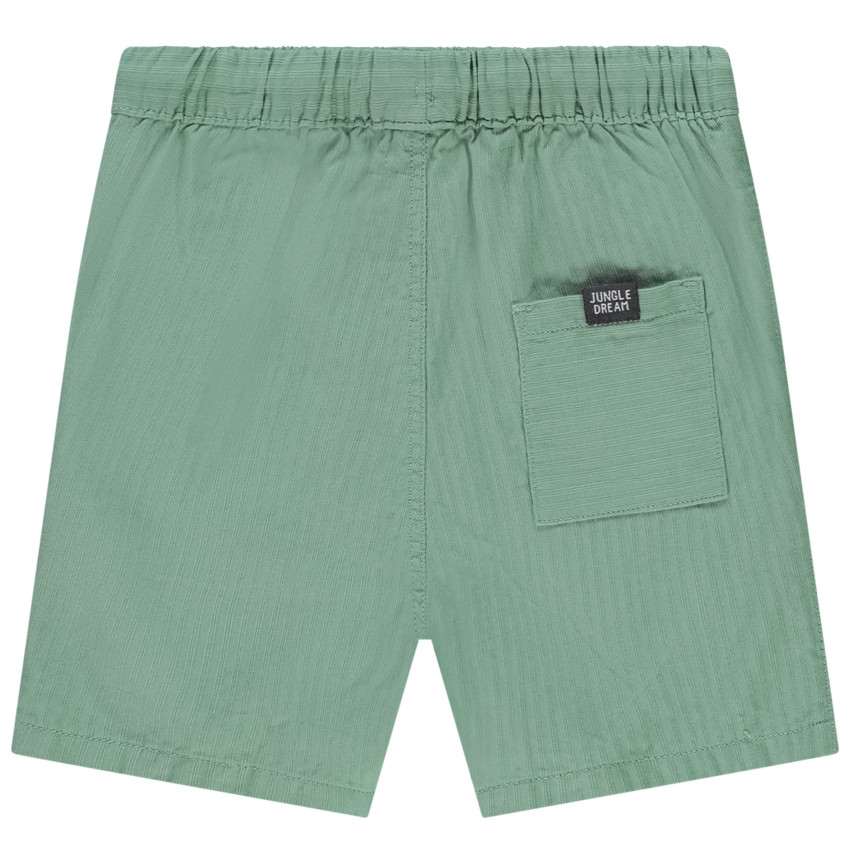 Bermuda effen streepeffect met zakken voor baby jongen 