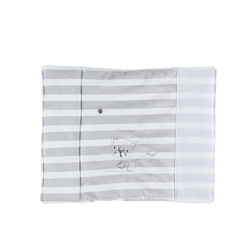 Bed- en parkbeschermers Anna & Milo - grijs met strepen 