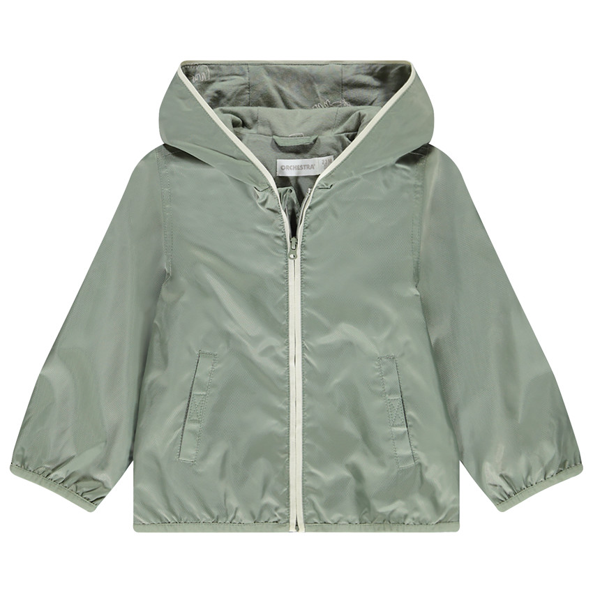Windjack met 50% gerecycled polyester voor baby jongen 