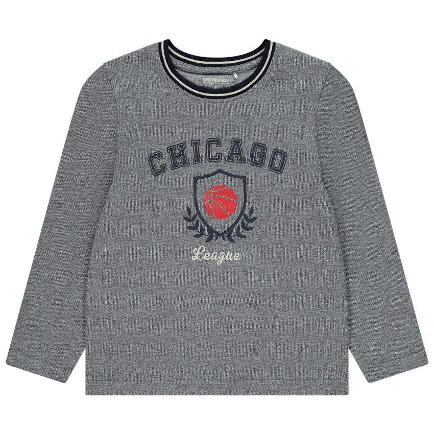 T-shirt manches longues print Chicago pour garçon 