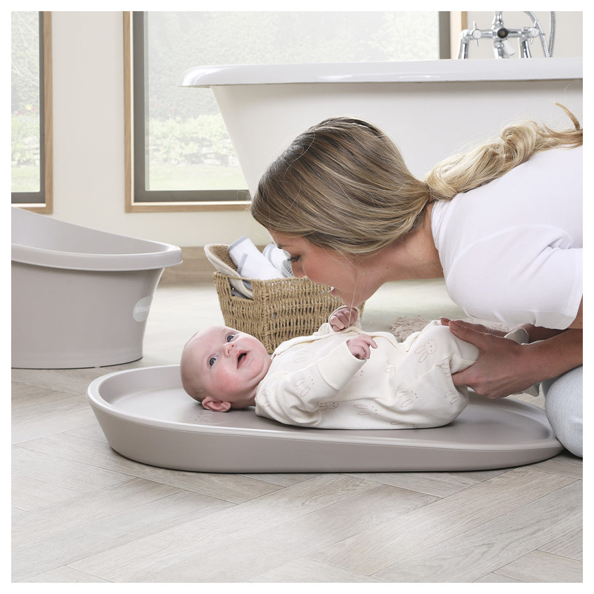 Matelas à langer doux et chaud Squishy Taupe 