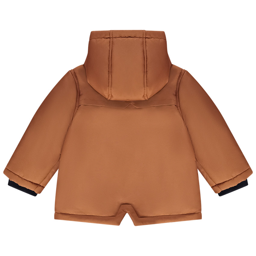 Parka à capuche en polyester doublure en sherpa pour bébé garçon 