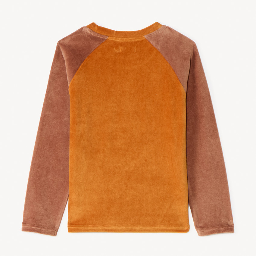 Set pyjama 2 pièces en velours à broderie renard pour garçon 