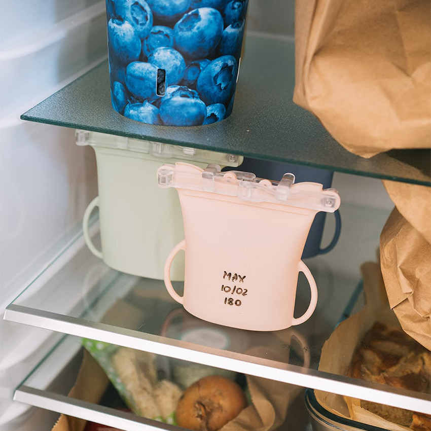 Set van 2 Herbruikbaar Bewaarzakken Yummy Bag 230ML Blush 