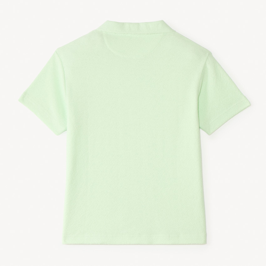 Chemise manches courtes en jersey uni garçon 