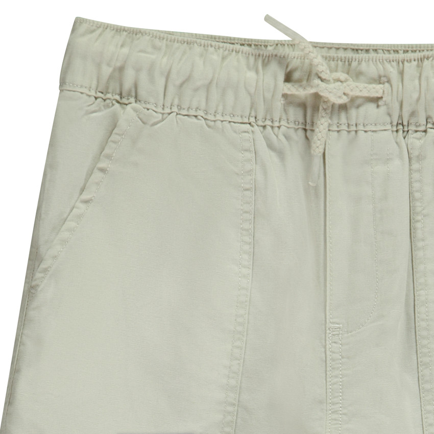 Pantalon uni en toile pour garçon  