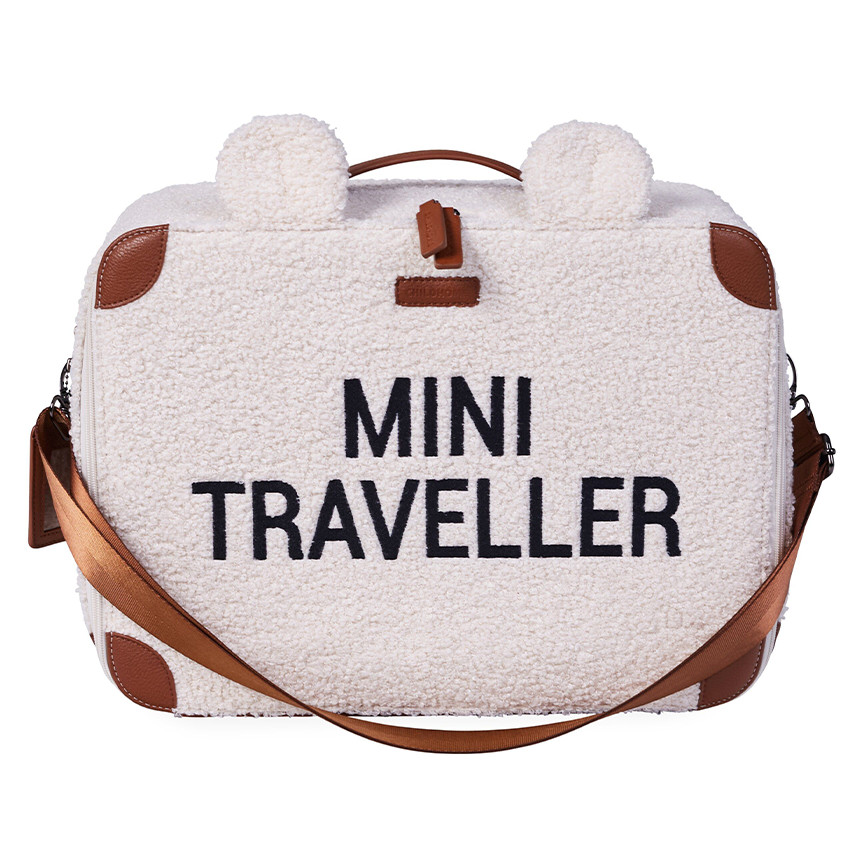 Valies kinderkoffer Mini Traveller Teddy Ecru 