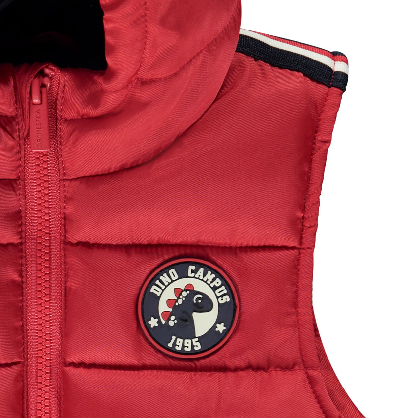 Doudoune sans manches à capuche pour bébé garçon 